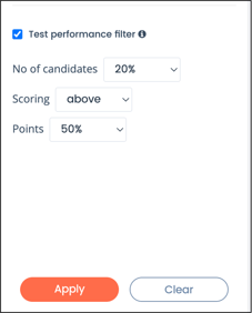 performing test filters