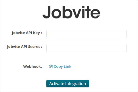 Jobvite API key