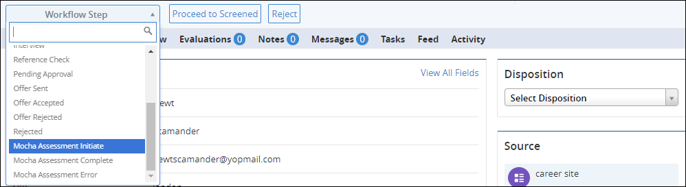 iMocha assessment - Jobvite integration