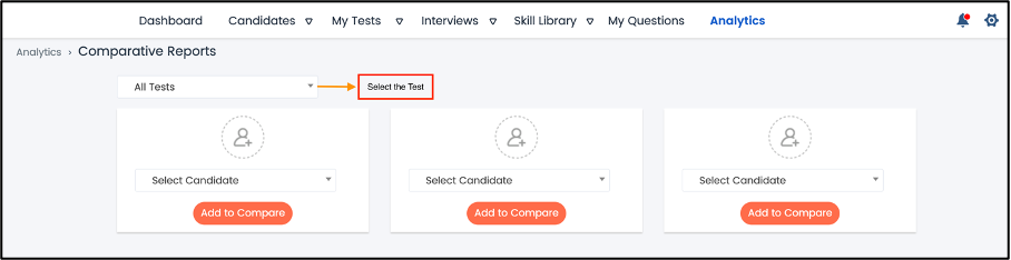 comparative report filter