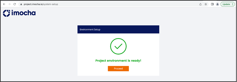 project environment ready