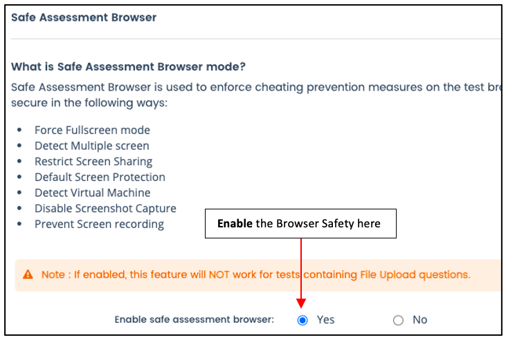 enable browser safety