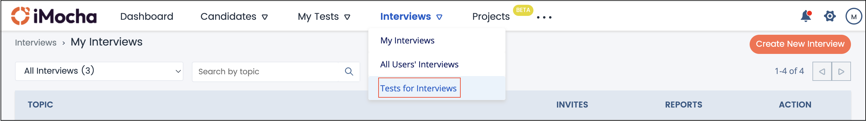 test for interview