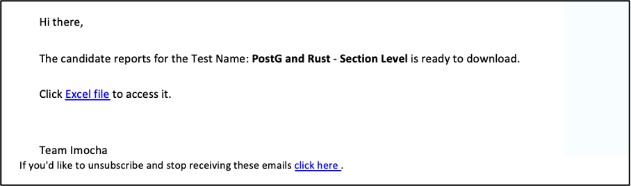section level email