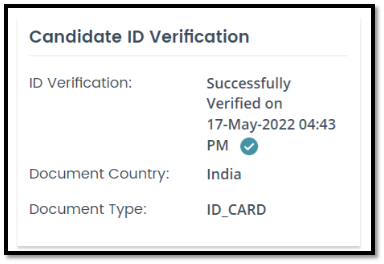 Candidate ID Verification